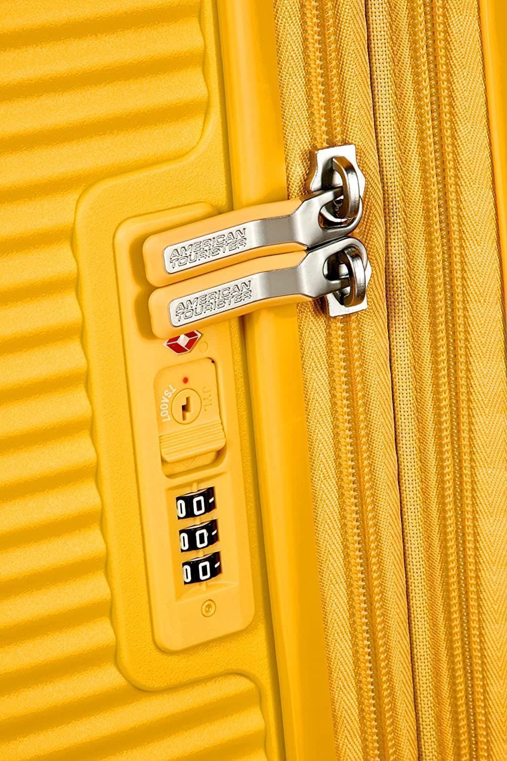 American Tourister Soundbox maleta cabina expandible Amarillo 3 años de garantia - Imagen 4