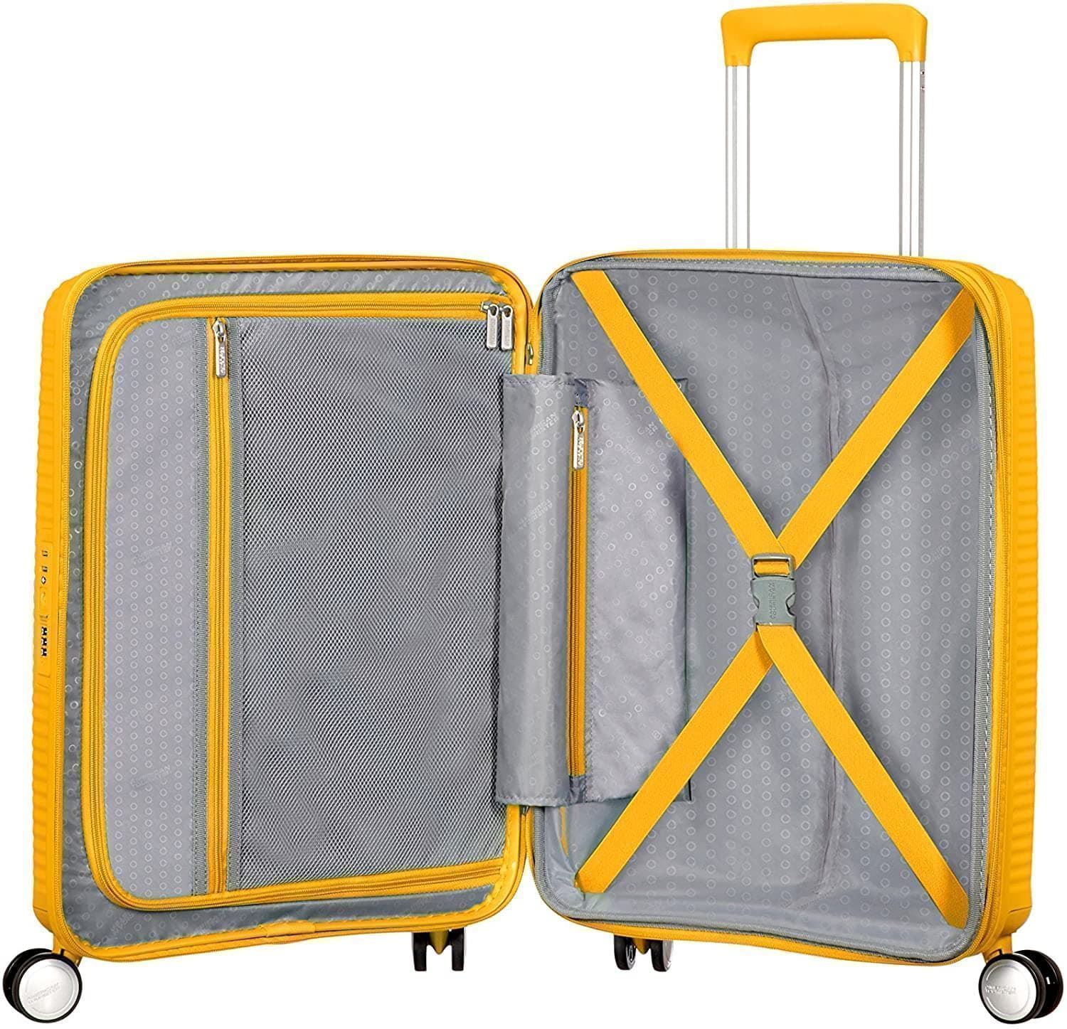 American Tourister Soundbox maleta cabina expandible Amarillo 3 años de garantia - Imagen 5
