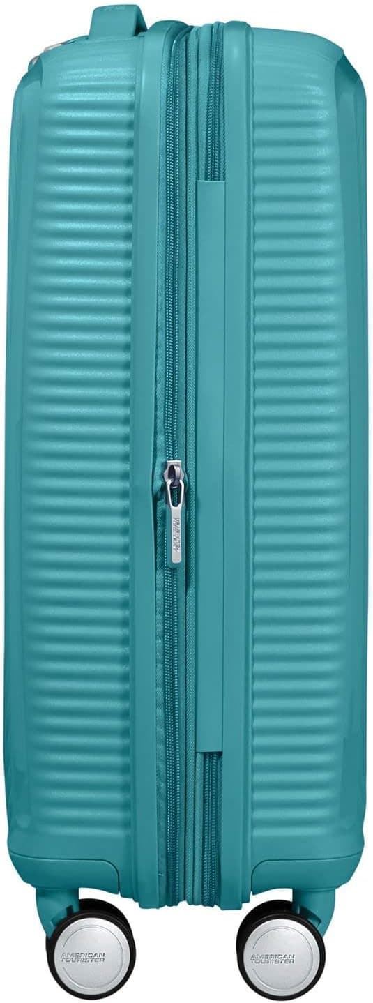 American Tourister Soundbox maleta cabina expandible Turquoise 3 años de garantia - Imagen 3