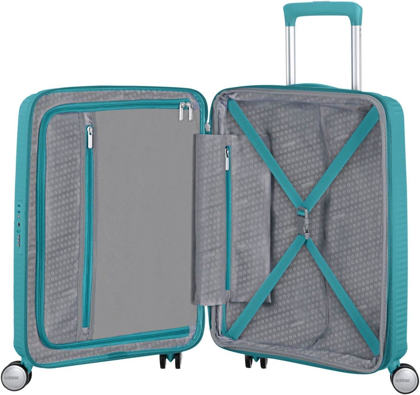 American Tourister Soundbox maleta cabina expandible Turquoise 3 años de garantia - Imagen 5