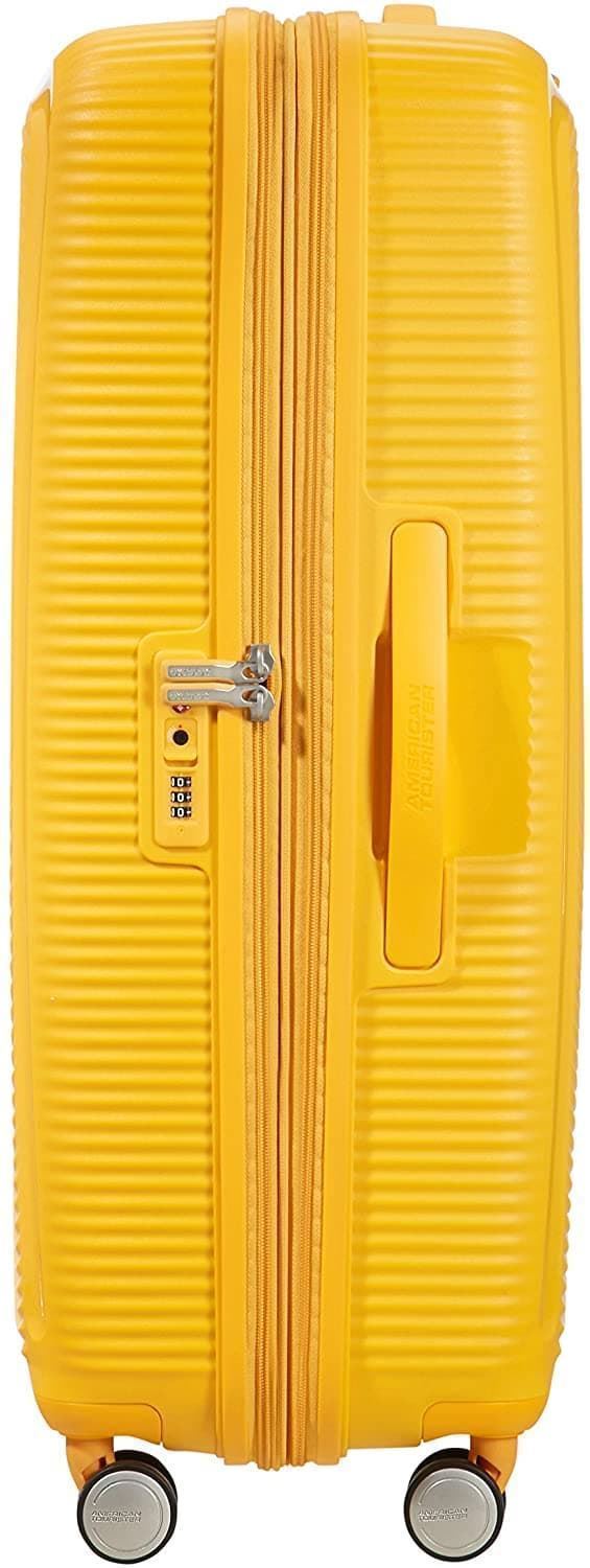American Tourister Soundbox rigida grande expandible amarilla - Imagen 3