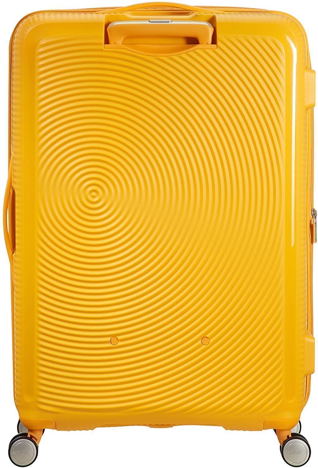 American Tourister Soundbox rigida grande expandible amarilla - Imagen 5