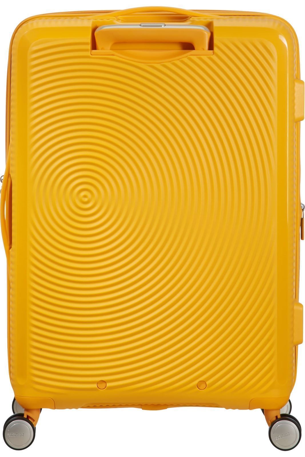 American Tourister Soundbox rigida mediana expandible amarilla 3 años de garantía - Imagen 4