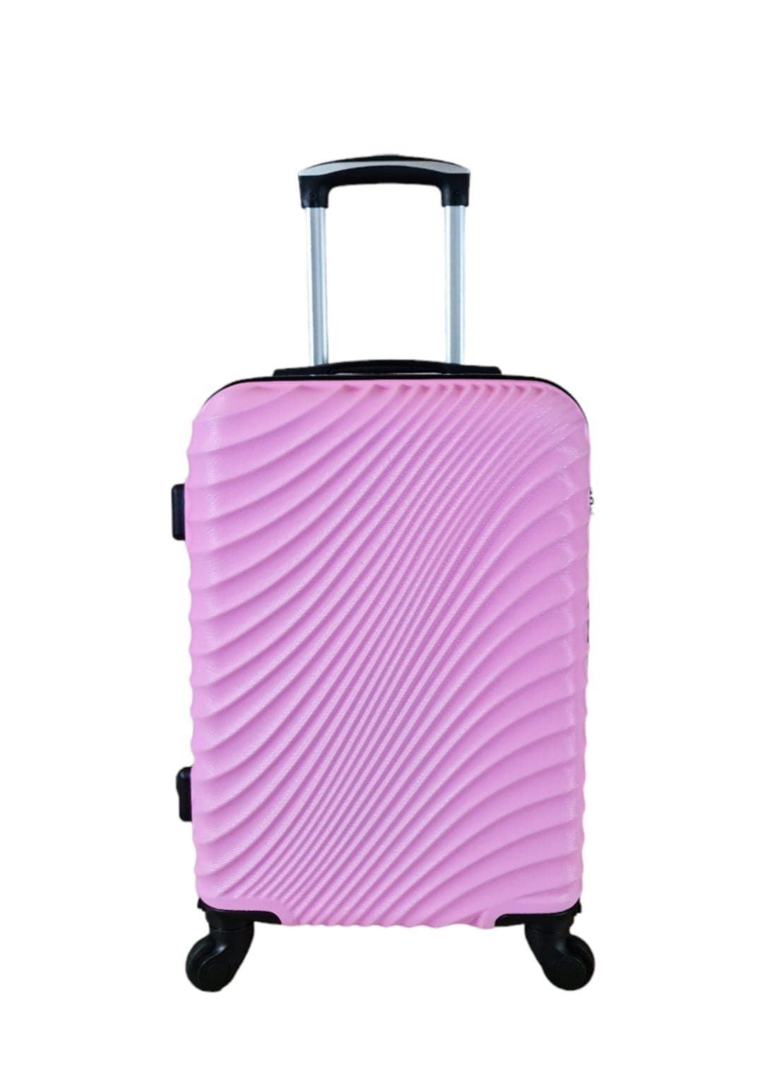 Maleta de Viaje Tamaño Cabina VIP Peso 10 kilos Material ABS Barata Medidas 55x40x20 color Rosa Barbie - Imagen 1