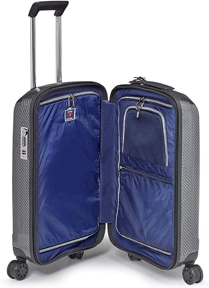 Roncato maleta de cabina We Are Glam color Antracita material EC Matrix muy Resistente 55x40x20 capacidad 40 litros 10 años de Garantia - Imagen 4