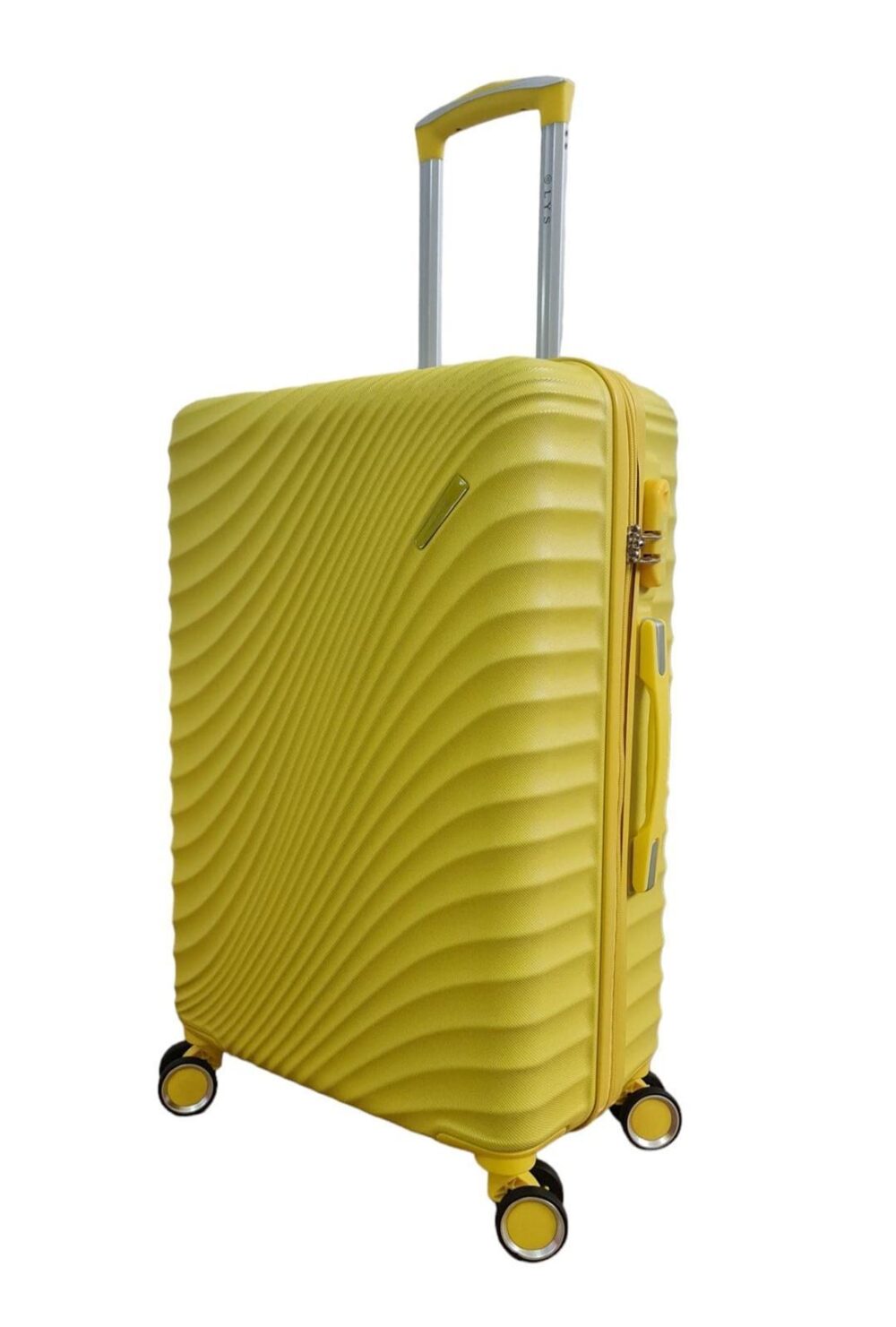 Maleta Rígida Barata Tamaño mediano 616 Material ABS Ligera Medidas 65x42x26 cms color Amarillo - Imagen 9