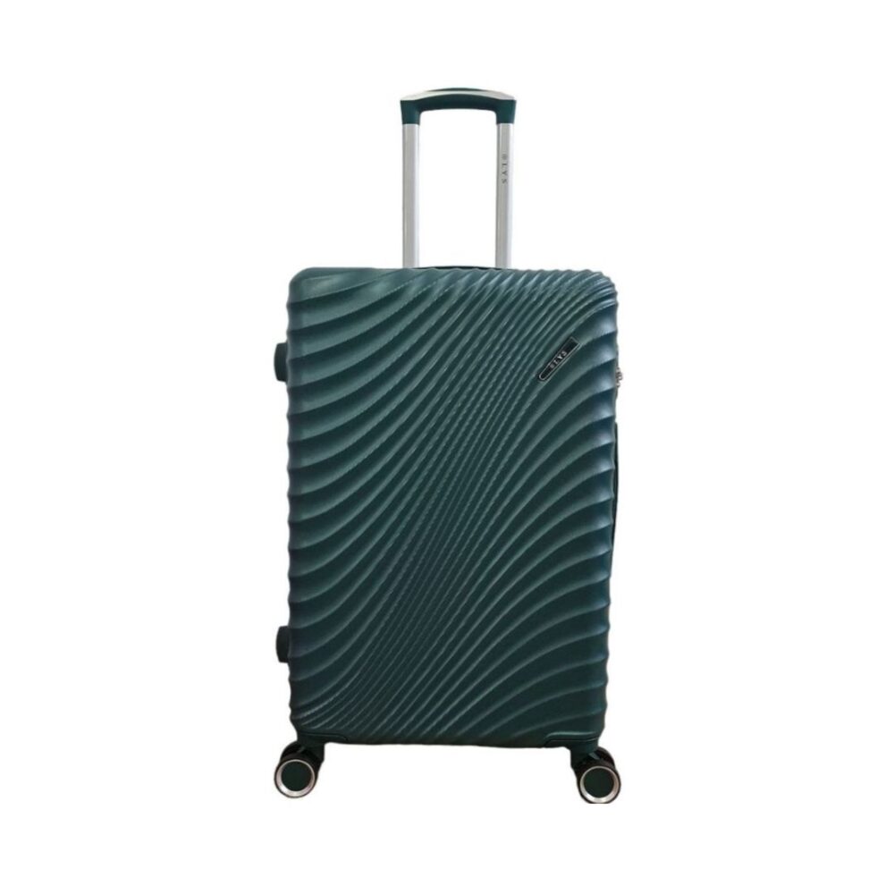 Maleta Rígida Barata Tamaño mediano 616 Material ABS Ligera Medidas 65x42x26 cms color Verde Militar