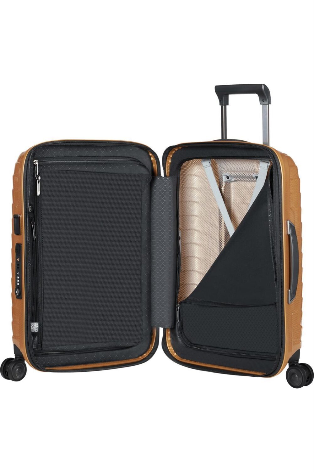 Samsonite Maleta Proxis Cabina Expandible 55X40X20/23 Cms Capacidad 38/44 Litros Ultra Resistente y Ligera 2.3 Kilos USB color Honey Gold - Imagen 4