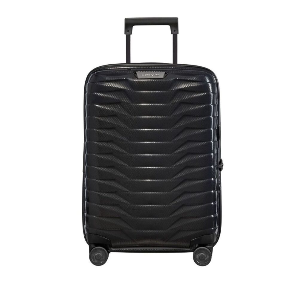 Samsonite Maleta Proxis Cabina Expandible 55X40X20/23 Cms Capacidad 38/44 Litros Ultra Resistente y Ligera 2.3 Kilos USB color Negro