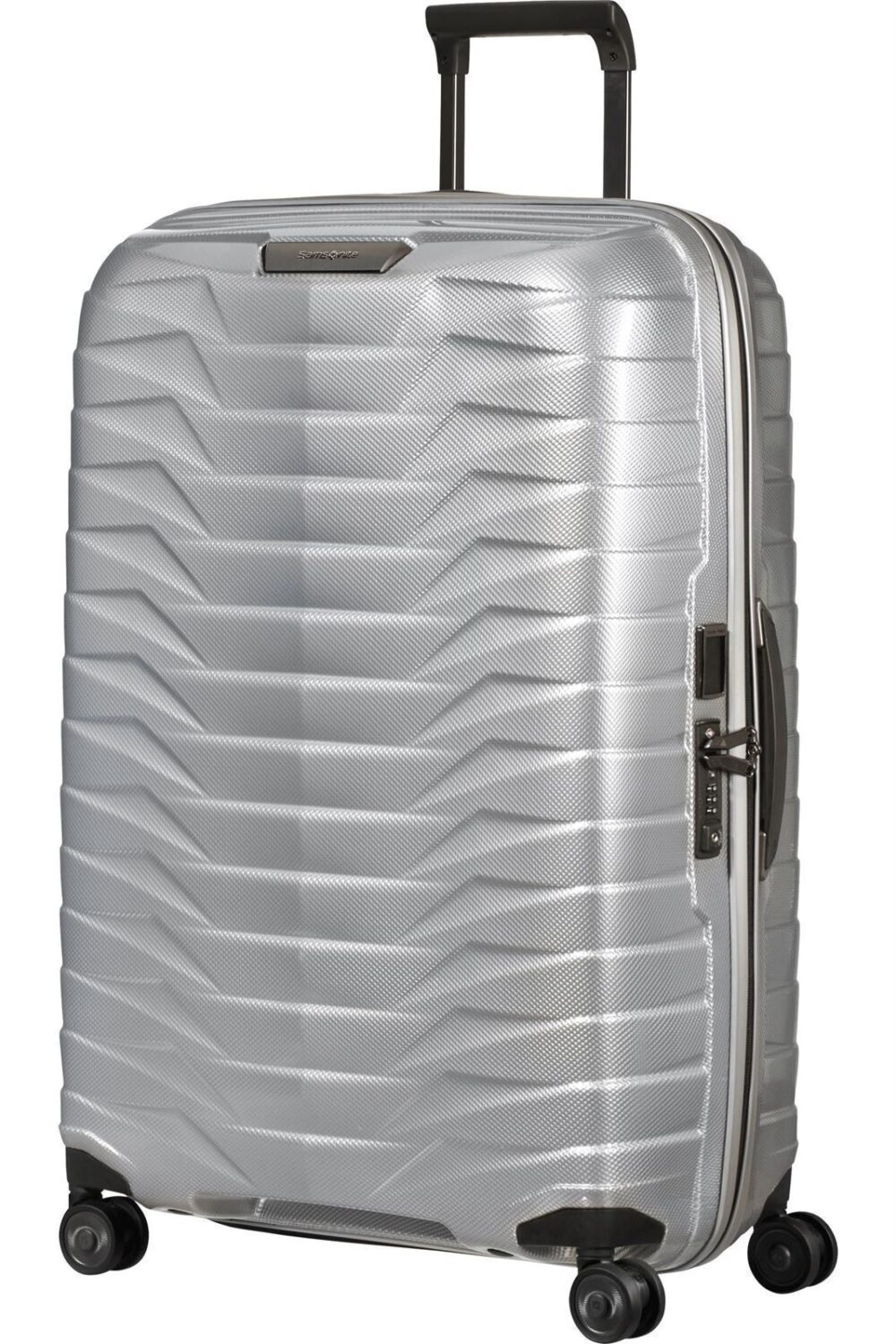 Samsonite Maleta Proxis Tamaño Mediano 69 Cms Capacidad 75 Litros Ultra Resistente y Ligera 2.8 Kilos color Plata - Imagen 5