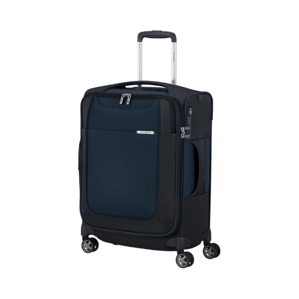 Samsonite Maleta D-Lite Cabina Expandible 55x40x20 Cms Capacidad 39/44 Litros Ultra Resistente y Ligera 2 Kilos color Azul Marino