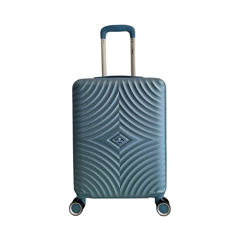 Maleta Rígida Barata 5687 Tamaño cabina Ligera Material ABS Medidas 55x38x20 cms color Azul