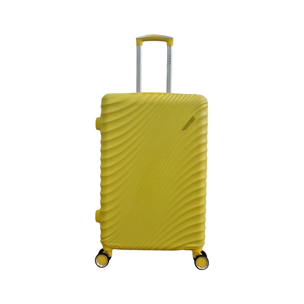 Maleta Rígida Barata Tamaño mediano 616 Material ABS Ligera Medidas 65x42x26 cms color Amarillo