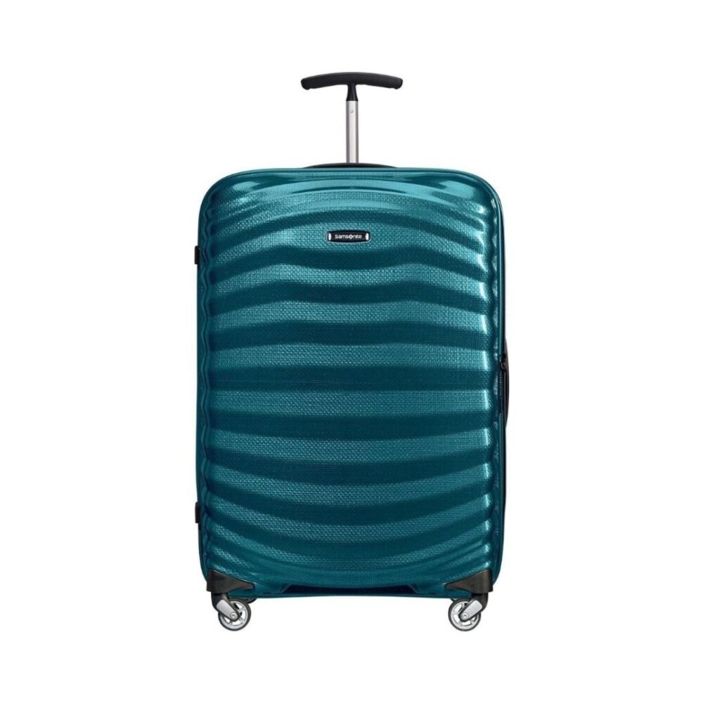 Samsonite Maleta Lite-Shock Mediana 69x47x29 Cms Capacidad 73Litros Ultra Resistente y Ligera 2.3 Kilos color Petrol