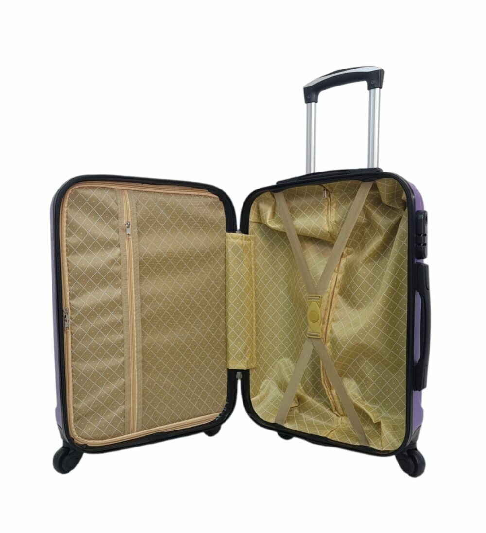 Travel Maleta de viaje Barata de Cabina 55x39x20 cms Rígida Material ABS Color Violeta - Imagen 2